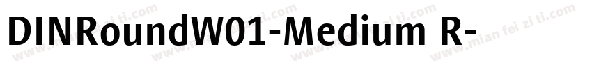 DINRoundW01-Medium R字体转换